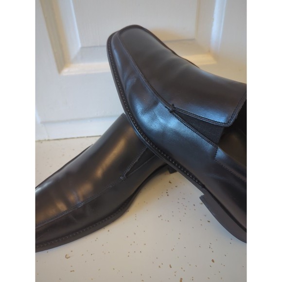 Gordon Rush Black Made in Italy 🇮🇹mens slip-on Loafers Size 8 1/2 - Picture 3 of 11